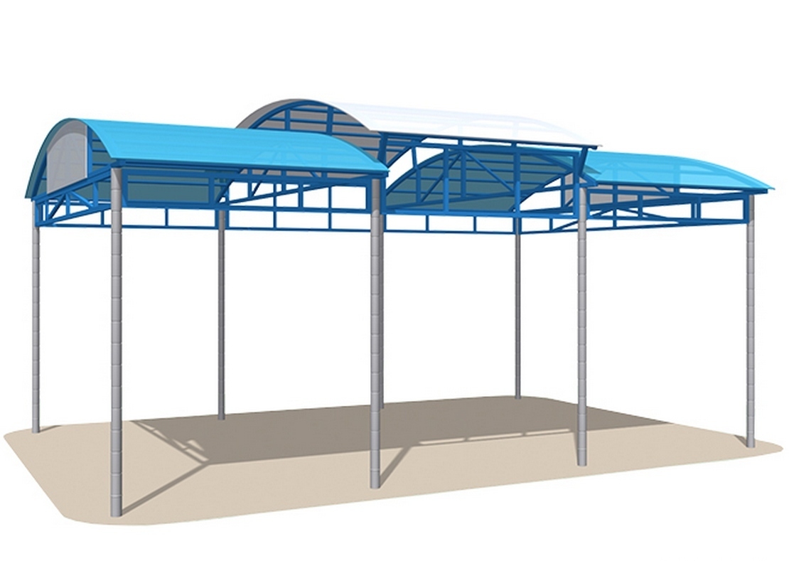 Теневой навес на 10 тренажеров (арт.301.37.03) 