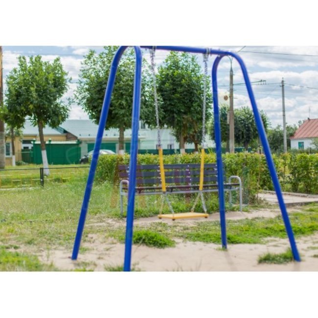 Качели одинарные цепная подвеска (арт.108.17.00)- широкий выбор детского оборудования | Компании «Наш двор»