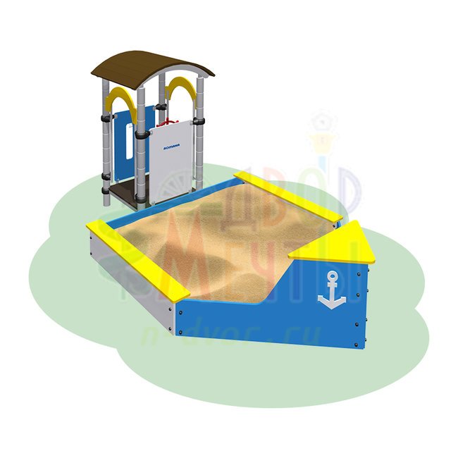 Песочница Корабль (арт.109.07.00)- широкий выбор детского оборудования | Компании «Наш двор»
