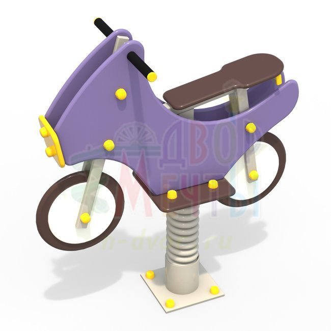 Качалка Мотоцикл (арт.1220-1)- широкий выбор детского оборудования | Компании «Наш двор»