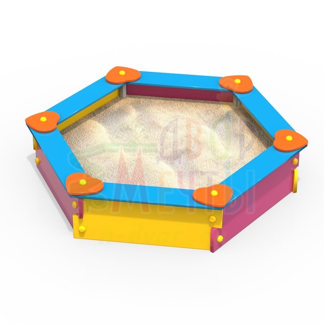 Песочница шестигранная (арт.1505)- широкий выбор детского оборудования | Компании «Наш двор»