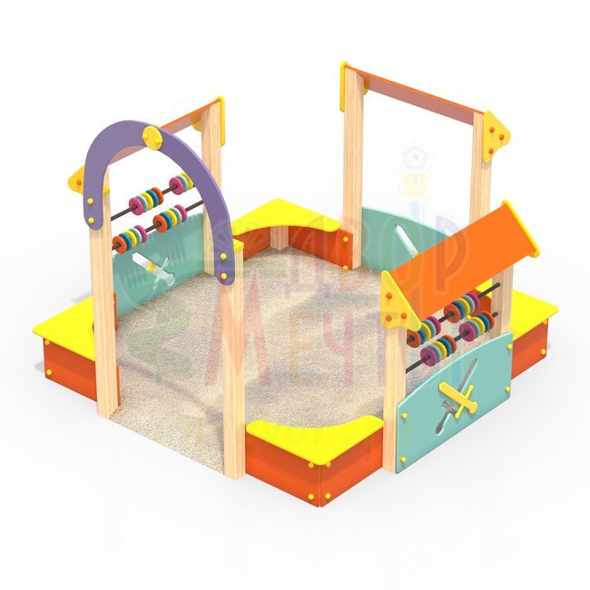 Песочница с аркой (арт.1520-3)- широкий выбор детского оборудования | Компании «Наш двор»