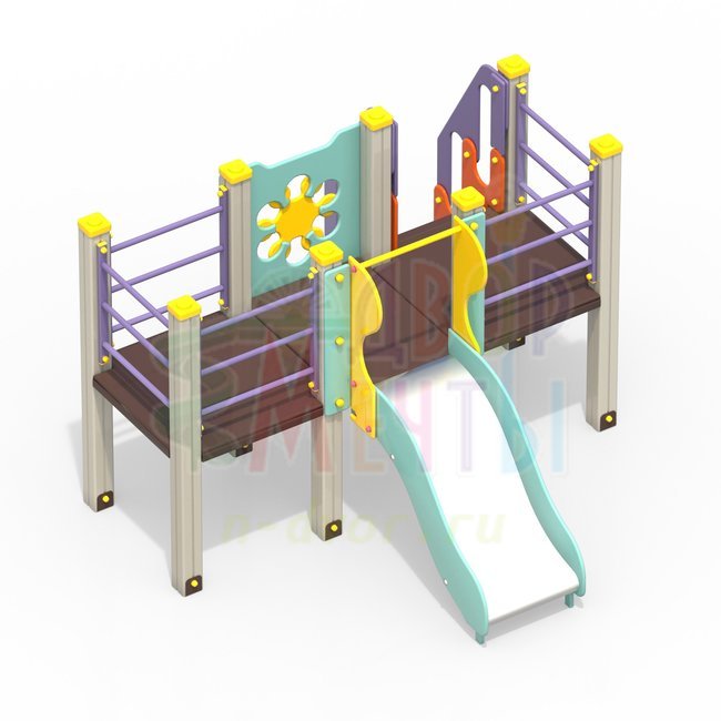 Горка-манеж (арт.2020-1)- широкий выбор детского оборудования | Компании «Наш двор»