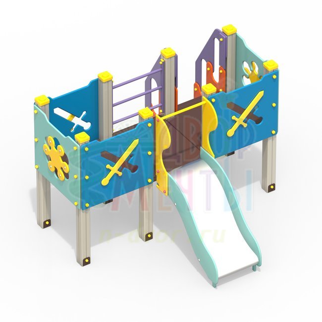 Горка-манеж (арт.2020-2)- широкий выбор детского оборудования | Компании «Наш двор»