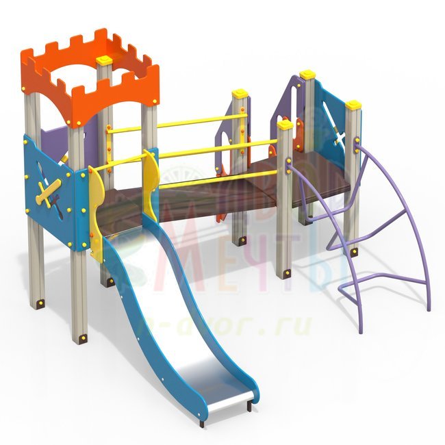 Комплекс детский Крепость (арт.2040-2)- широкий выбор детского оборудования | Компании «Наш двор»