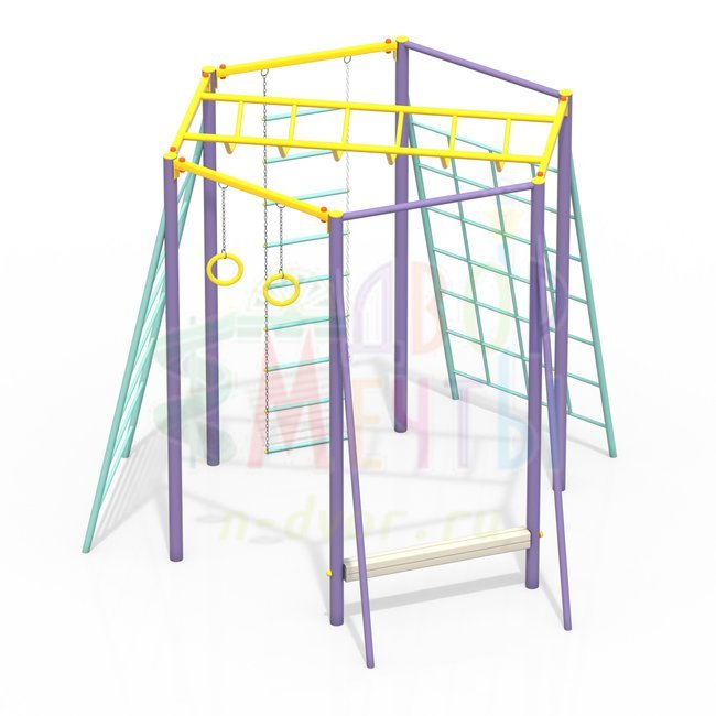 Гимнастический комплекс 6-гранный (арт.3006)- широкий выбор детского оборудования | Компании «Наш двор»