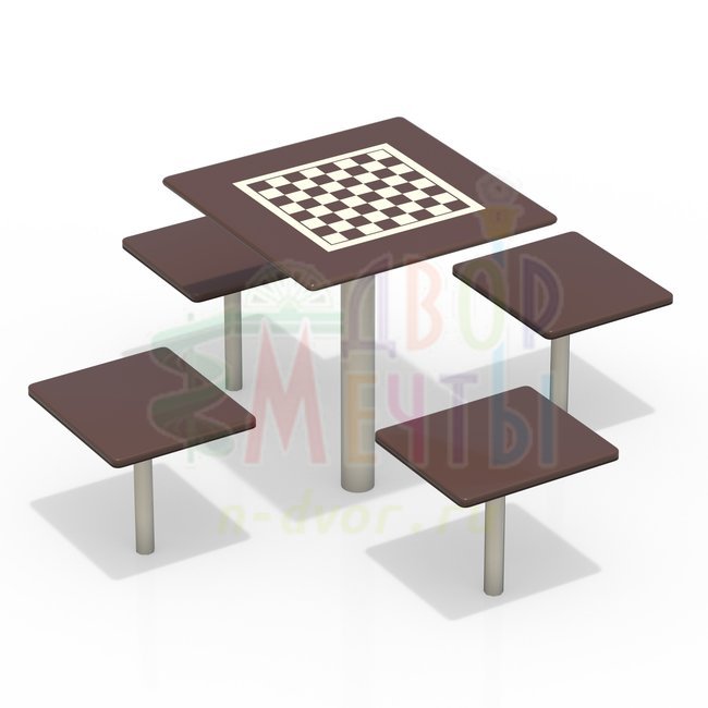 Шахматный стол (арт.3516)- широкий выбор детского оборудования | Компании «Наш двор»