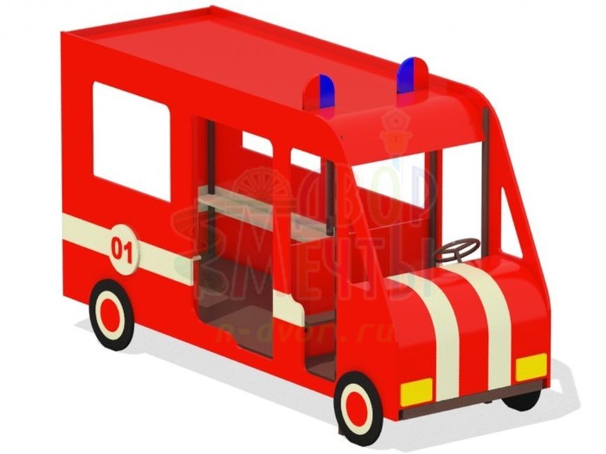 Пожарная машинка (арт.4300-2)- широкий выбор детского оборудования | Компании «Наш двор»
