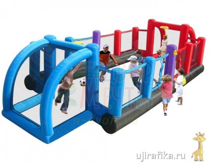 Батут надувное Футбольное поле Happy Hop 9072N- широкий выбор детского оборудования | Компании «Наш двор»