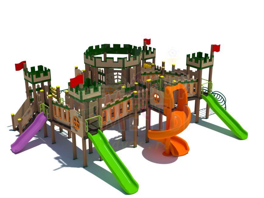 Игровой комплекс ДГС-021 Замок- широкий выбор детского оборудования | Компании «Наш двор»
