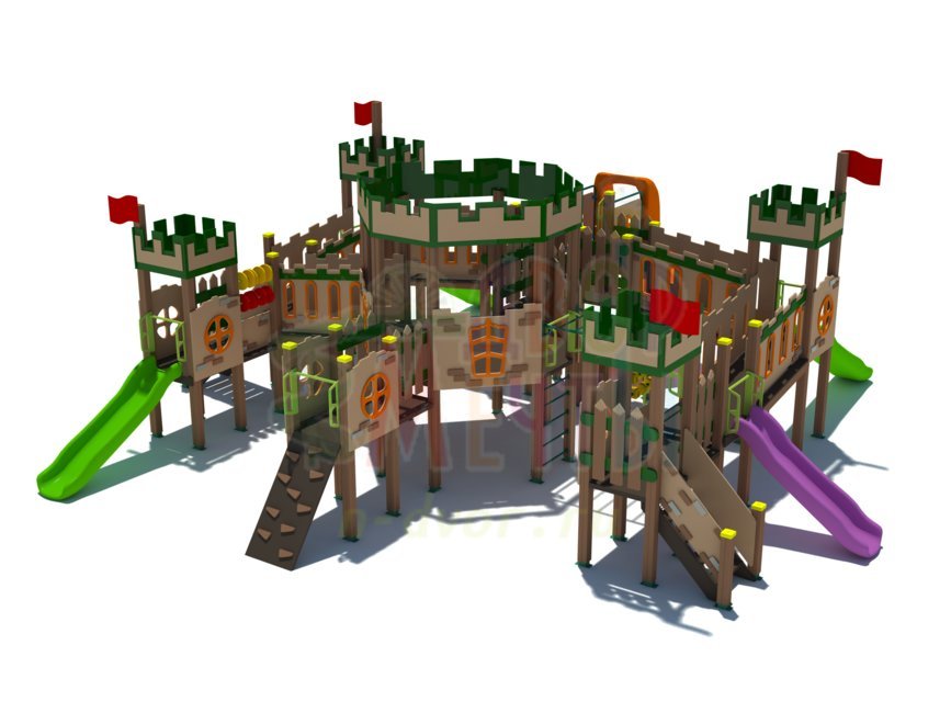 Игровой комплекс ДГС-021 Замок- широкий выбор детского оборудования | Компании «Наш двор»