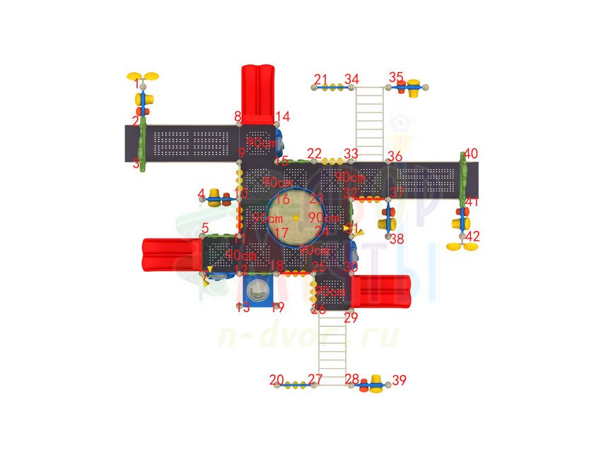 Игровой комплекс ДИК-013- широкий выбор детского оборудования | Компании «Наш двор»
