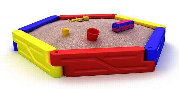 Игровая детская площадка  Песочница Пентагон